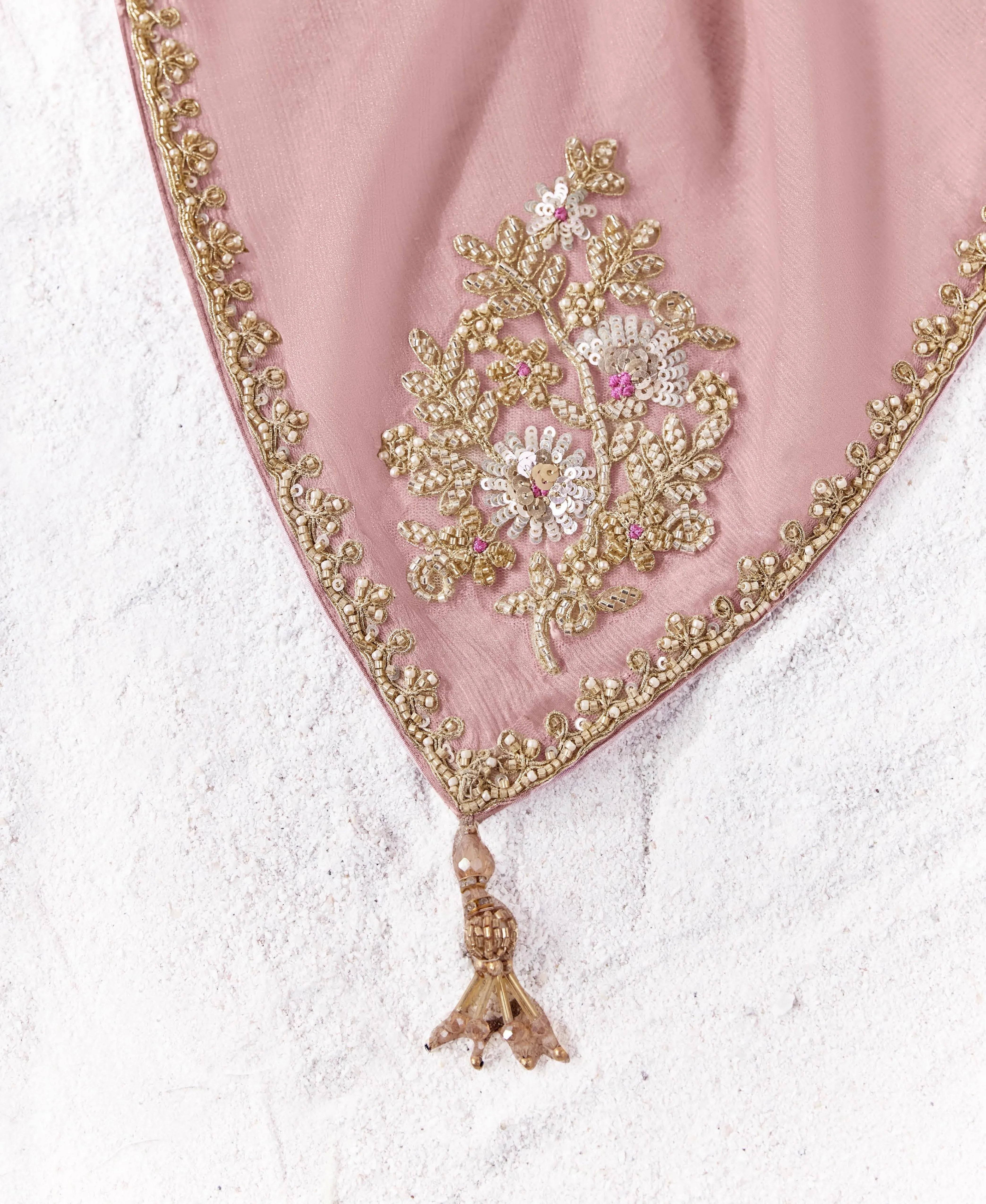 Premium Luxe Silk Festival Wear Rose Pink With Lace