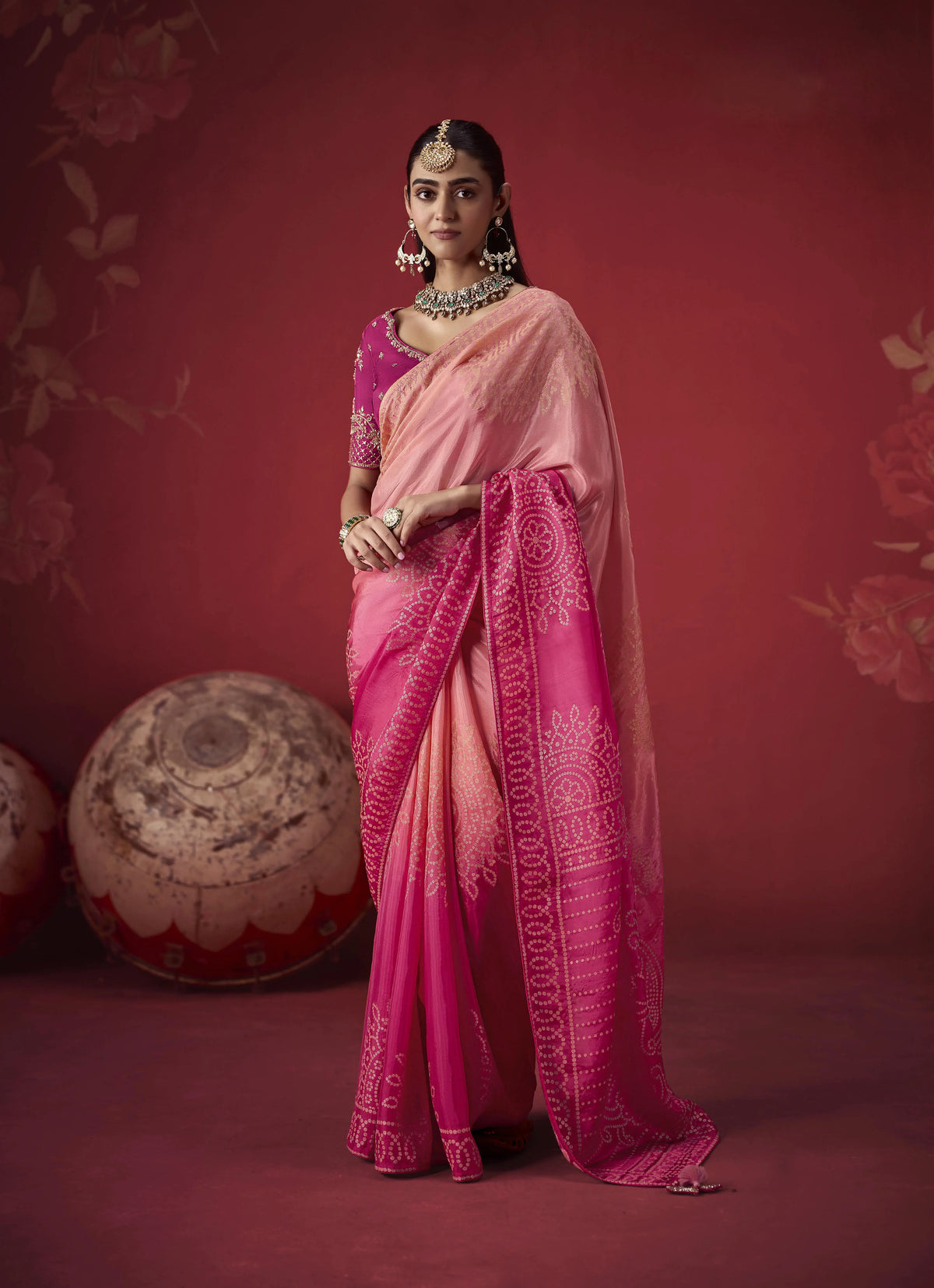 Dola Crape Soft Silk Light Pink Party Wear Zari Weaving Sarees