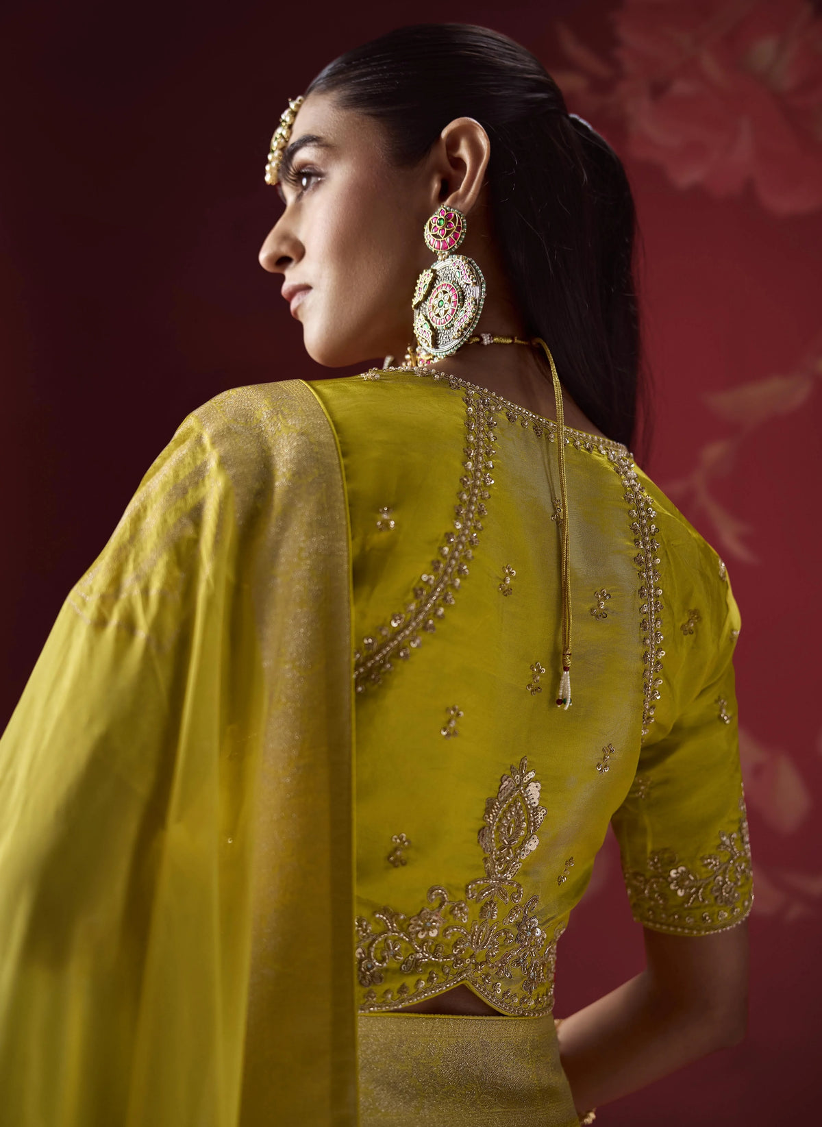 Dola Crape Soft Silk Mustard Party Wear Zari Weaving Sarees