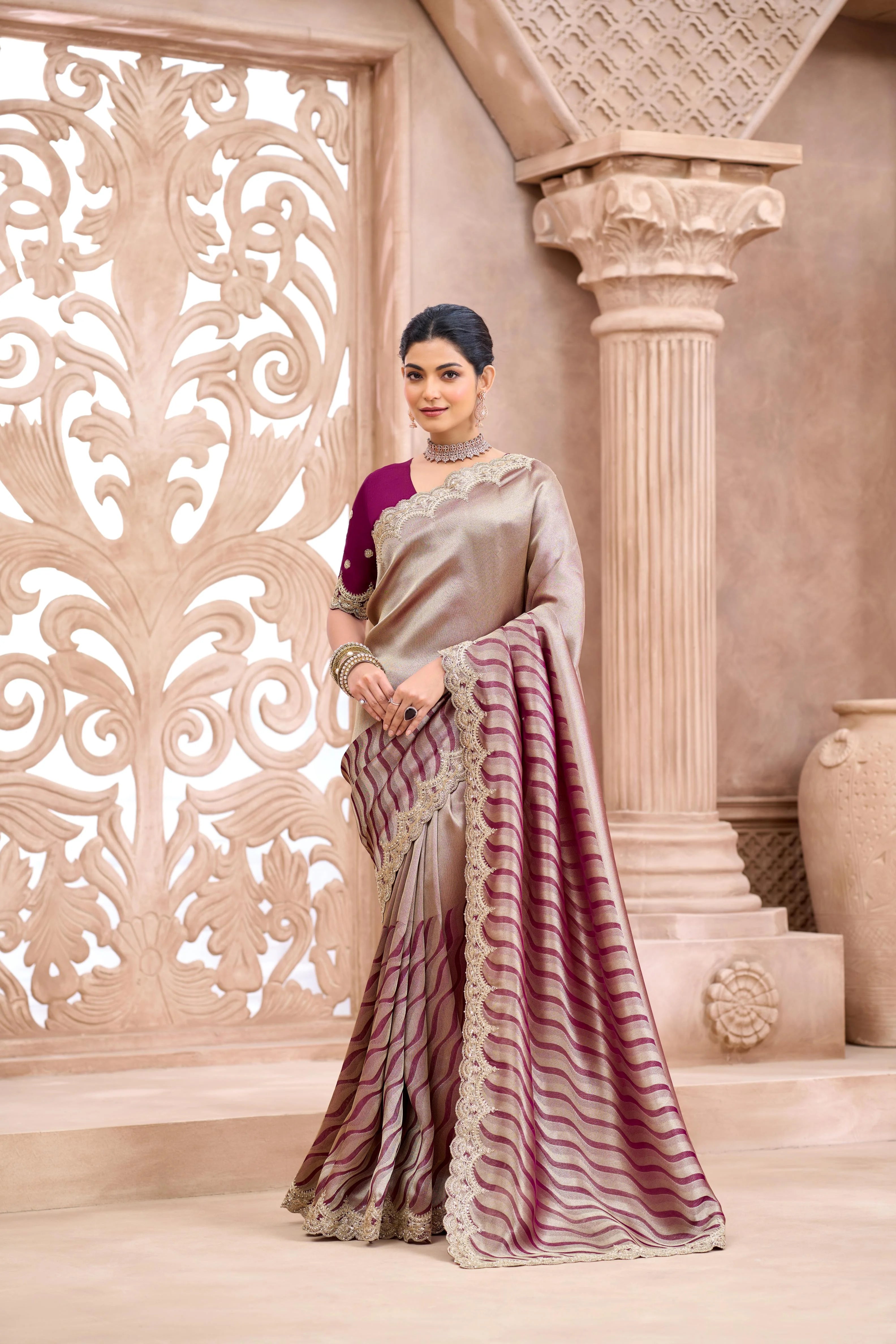 Luxurious Viscose Party Wear With Embroidery Sarees