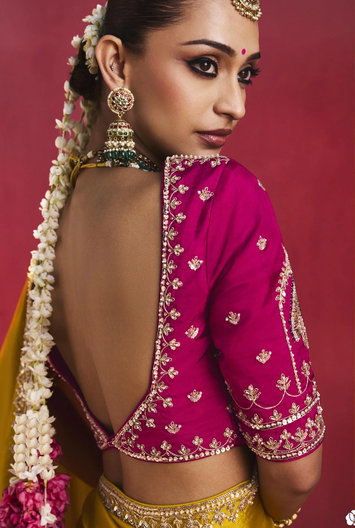 Lightweight Festival Wear Mustard With Thread Work Saree