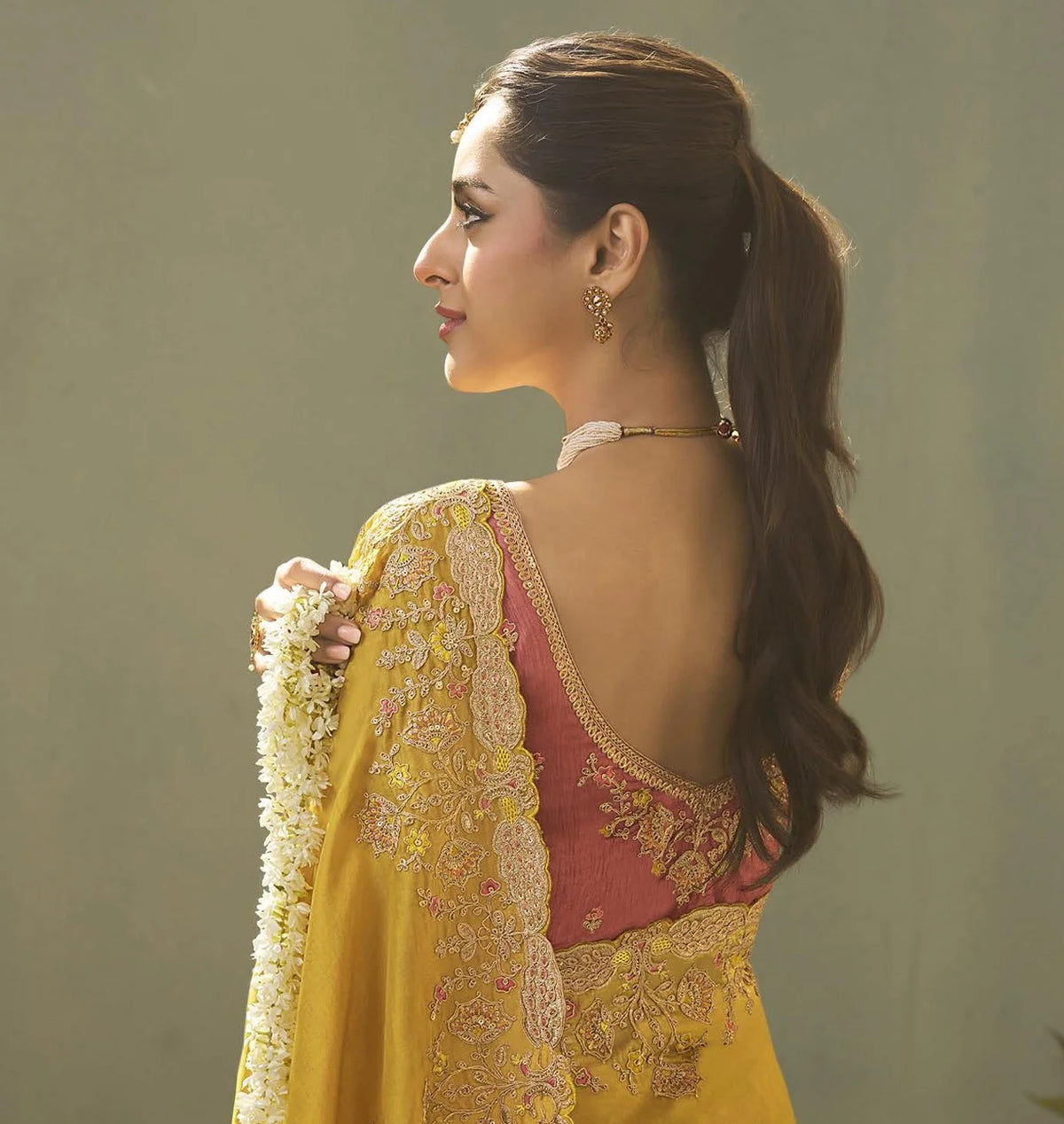 Uppada Silk Weaving Yellow Party Wear Sarees