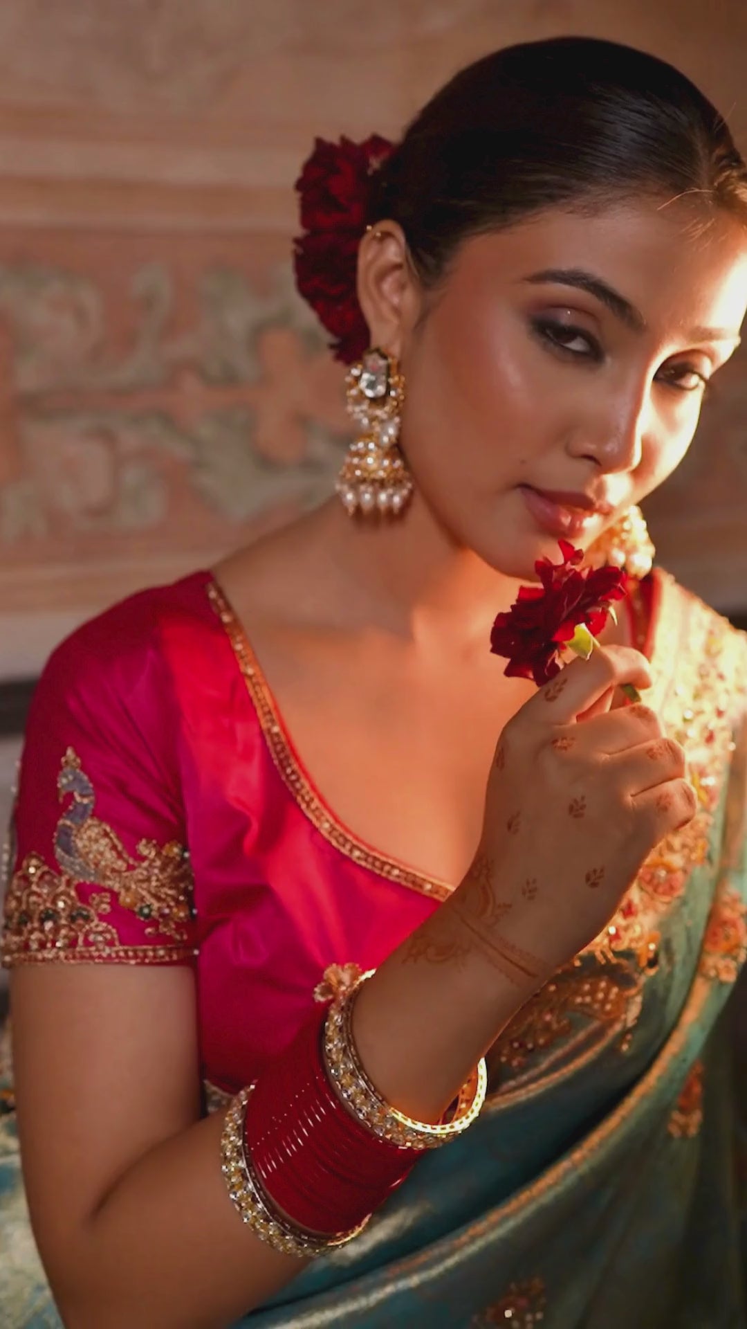 Banarasi Silk Jacquard Blue Party Wear Embroidery Sarees